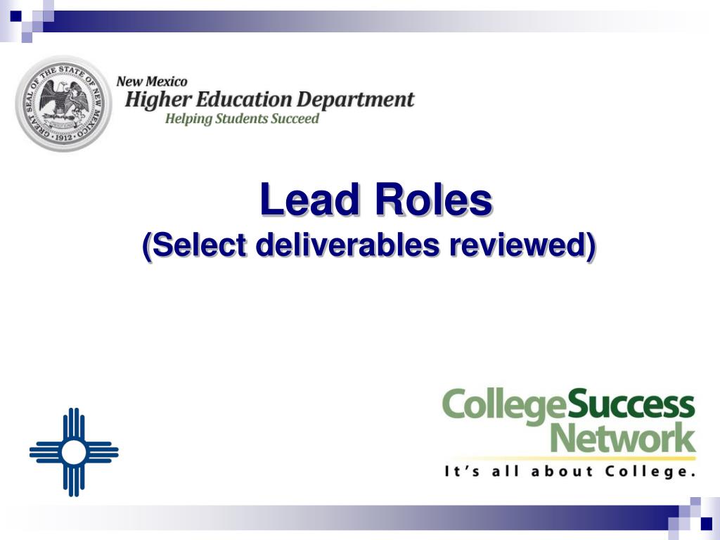 PPT New Mexico College Access Challenge Grant Update (CACG