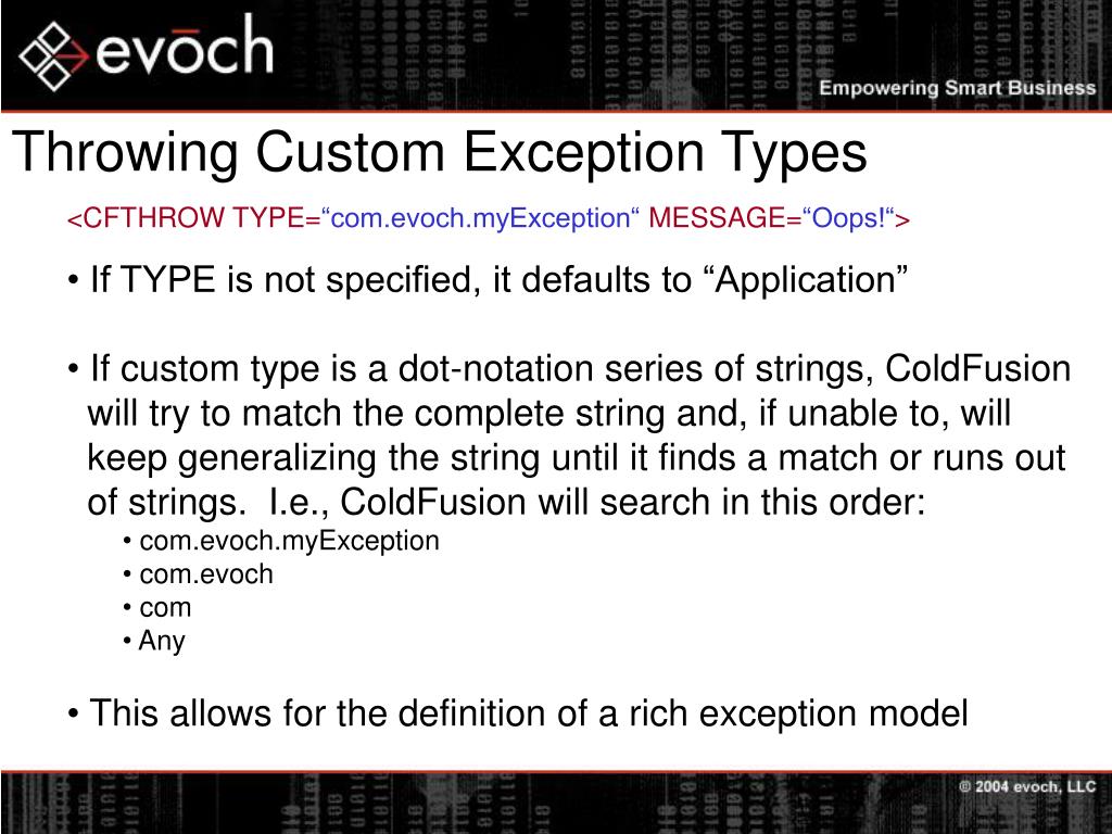 PPT Advanced ColdFusion Error Handling PowerPoint Presentation, free