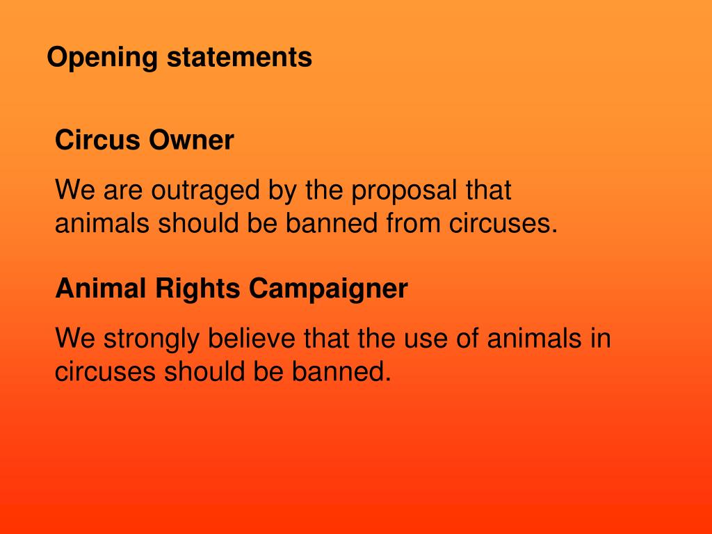 PPT Should animals be banned from circuses? PowerPoint Presentation