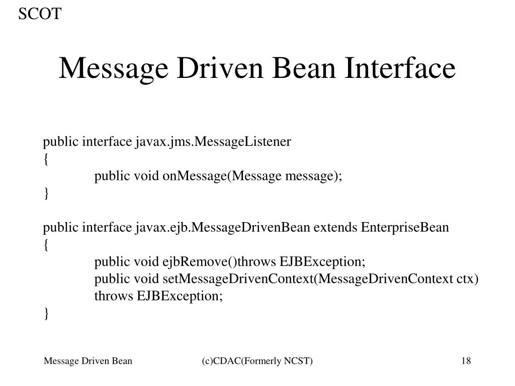 PPT Message Driven Beans Using JMS PowerPoint Presentation, free
