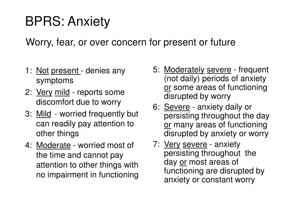 PPT Brief Psychiatric Rating Scale Training PowerPoint