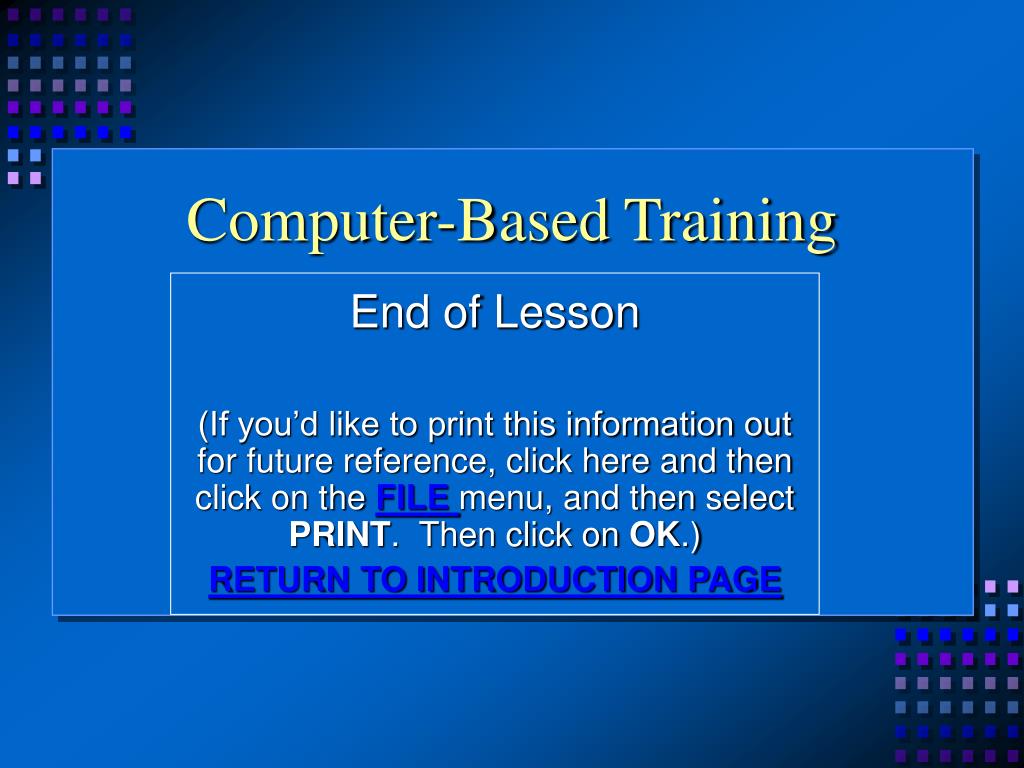 Computer Based Training Software Examples courses-for-you.com