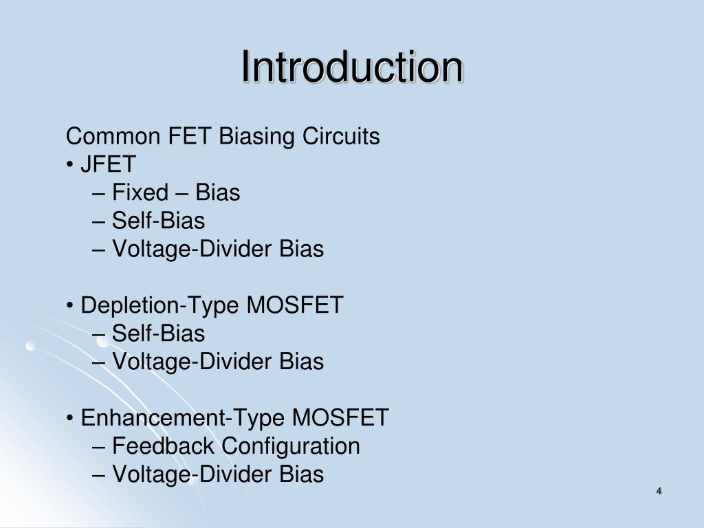 PPT FET Biasing PowerPoint Presentation, free download ID624290