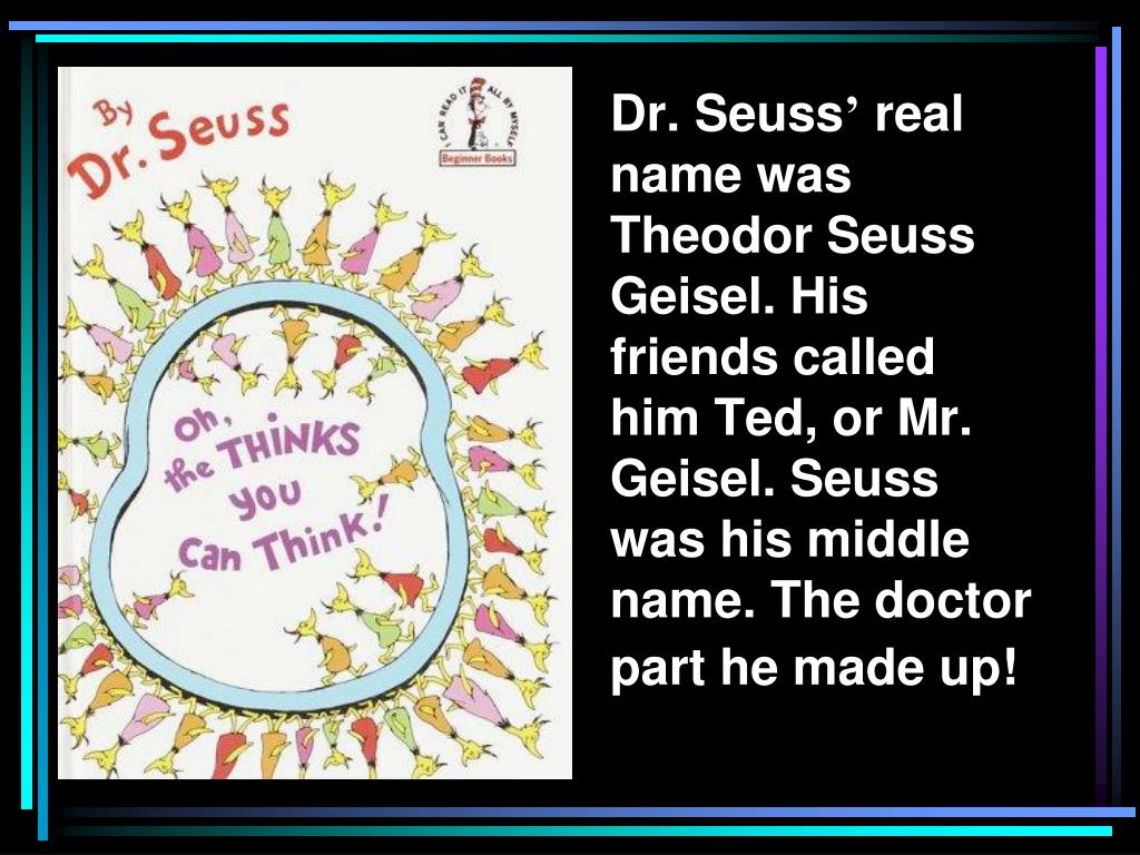 PPT - Dr. Seuss PowerPoint Presentation, free download - ID:624322