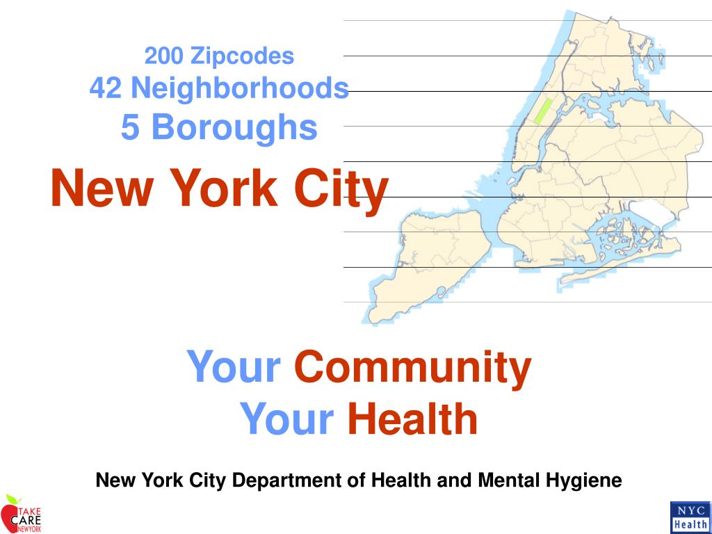 PPT 200 Zipcodes 42 Neighborhoods 5 Boroughs New York City PowerPoint