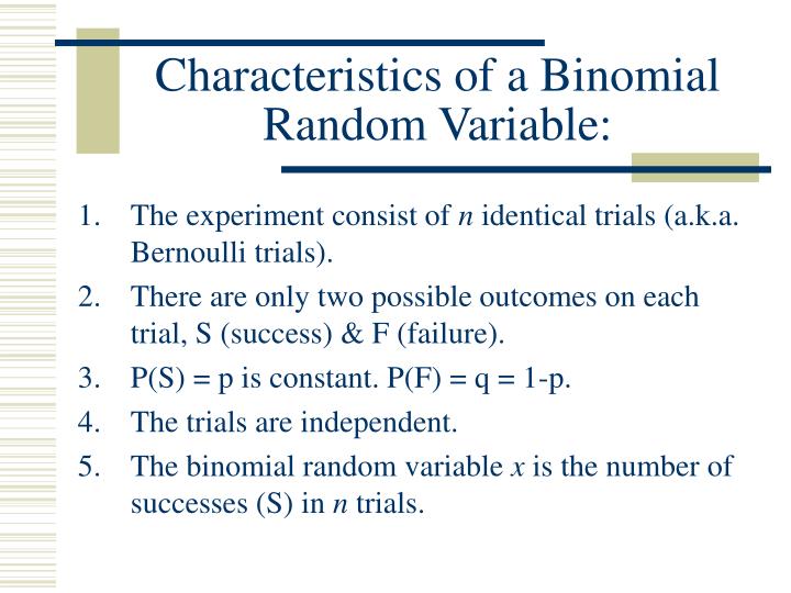 PPT A Discrete Probability Distribution The Binomial Distribution