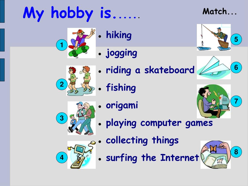 PPT hobbies PowerPoint Presentation ID626
