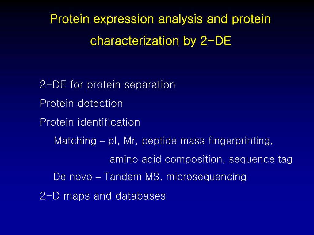 PPT Novel approaches to protein expression analysis PowerPoint