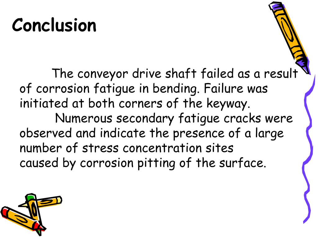 PPT Failure Analysis of a Conveyor Drive Shaft PowerPoint