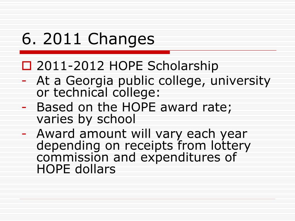 PPT An Assessment of “HOPEStyle” Merit Scholarships PowerPoint