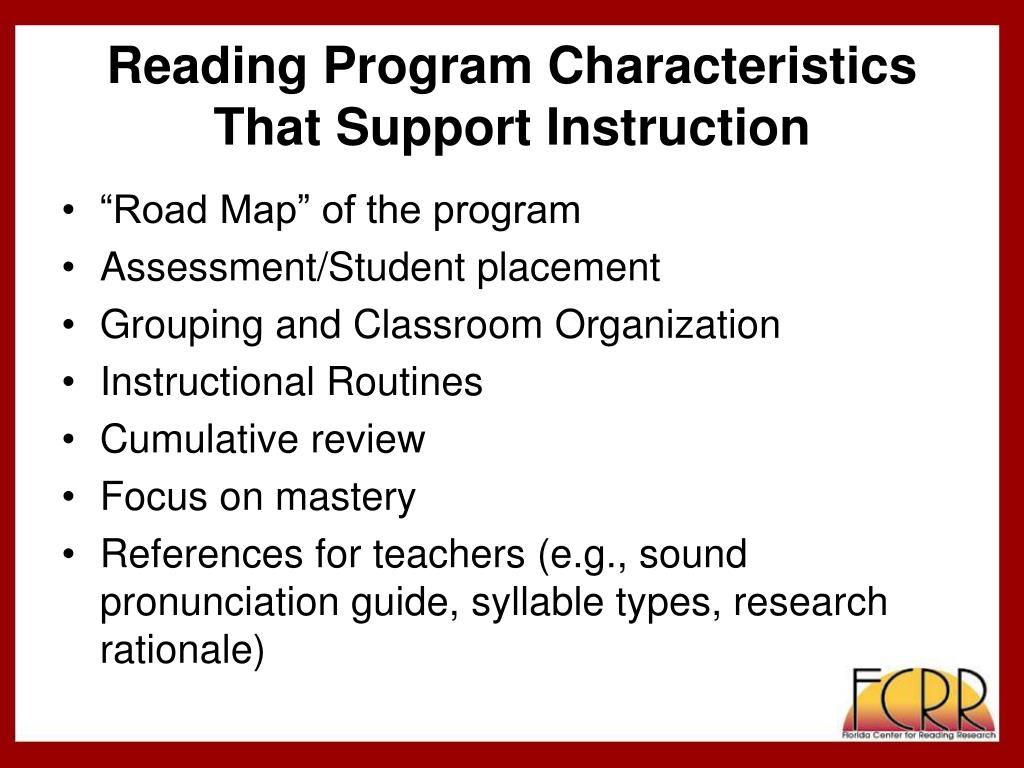 PPT Selecting Research Based Reading Programs PowerPoint Presentation