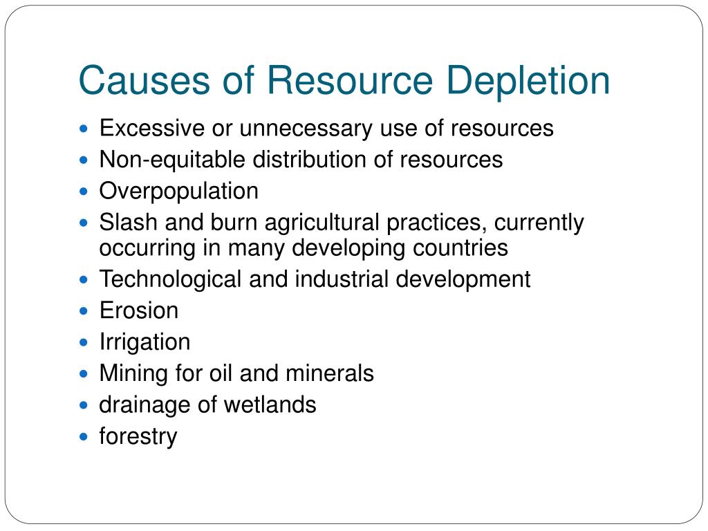 PPT Depletion of Natural Resources PowerPoint