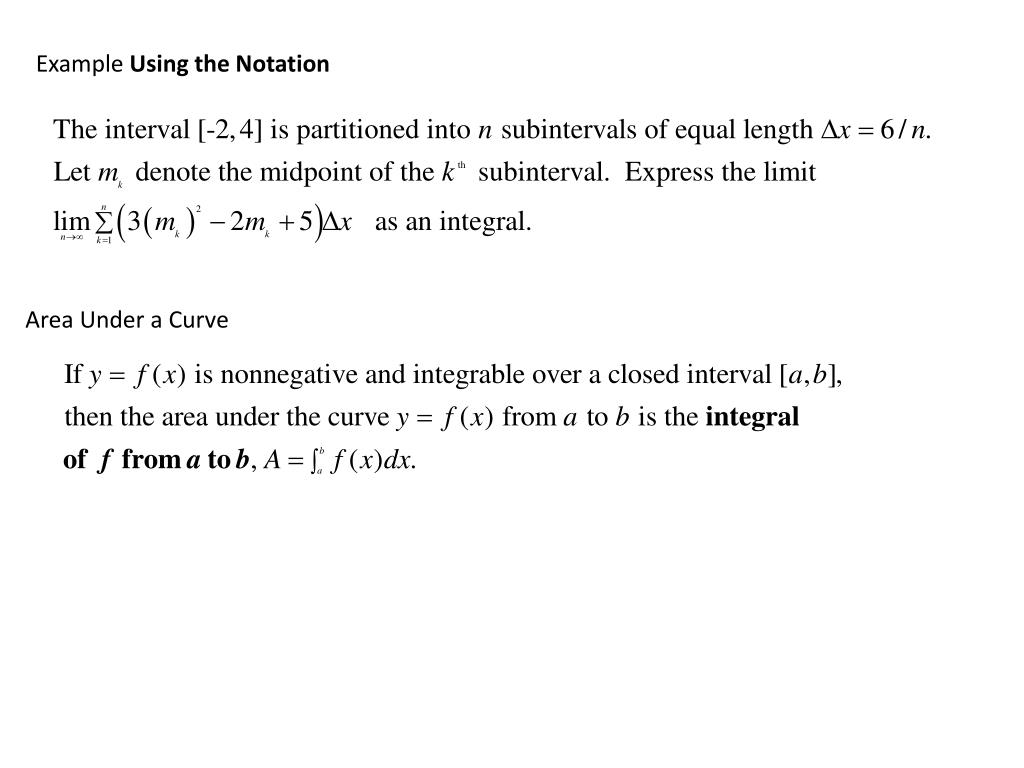 PPT Chapter 5 The Definite Integral PowerPoint Presentation, free