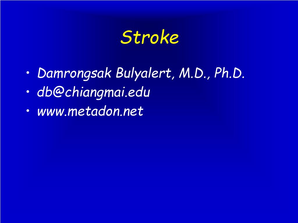 PPT Stroke PowerPoint Presentation ID633440