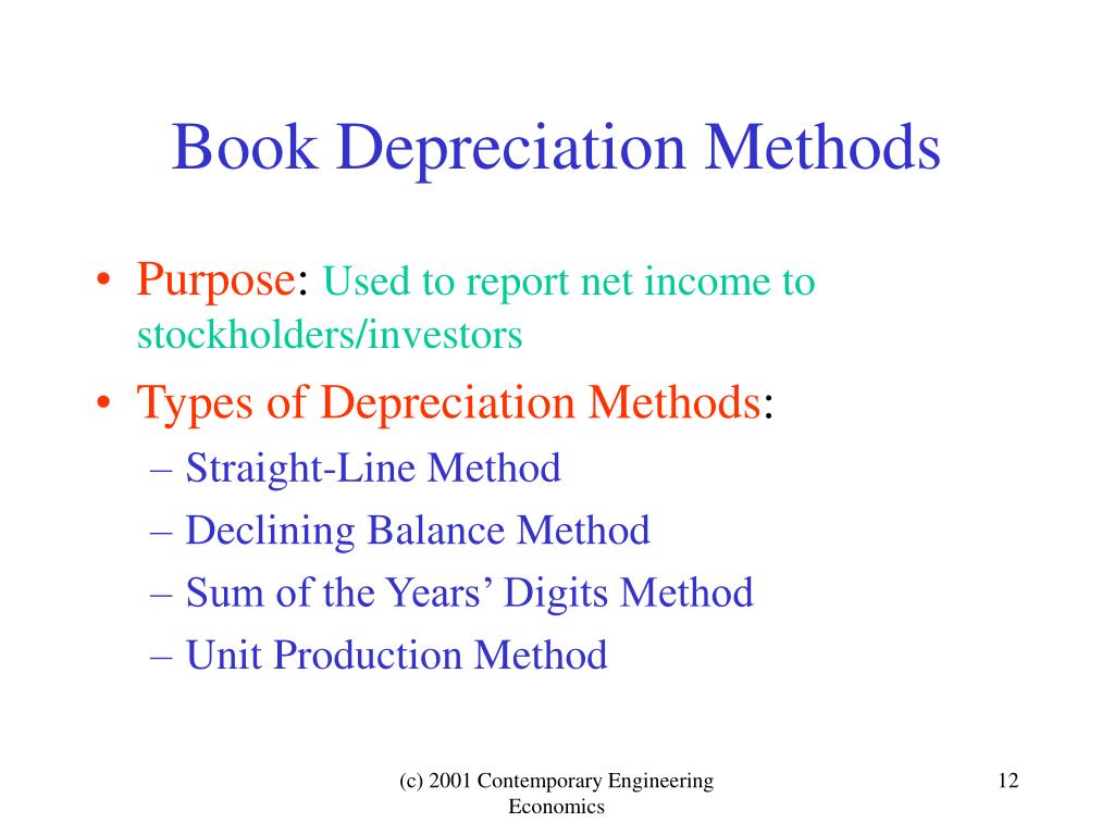 PPT Chapter 10 Depreciation PowerPoint Presentation, free download