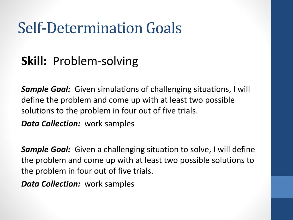 PPT SelfDetermination A Toolkit for Teachers PowerPoint