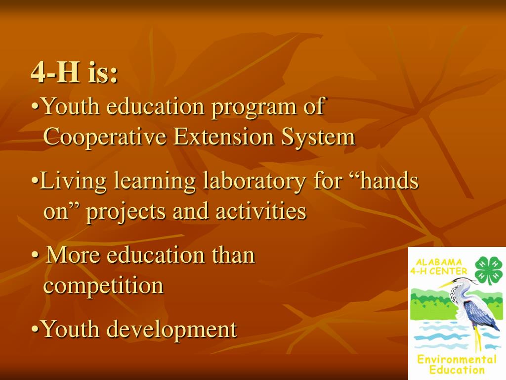 PPT Alabama 4H Center Environmental Field School Extension of