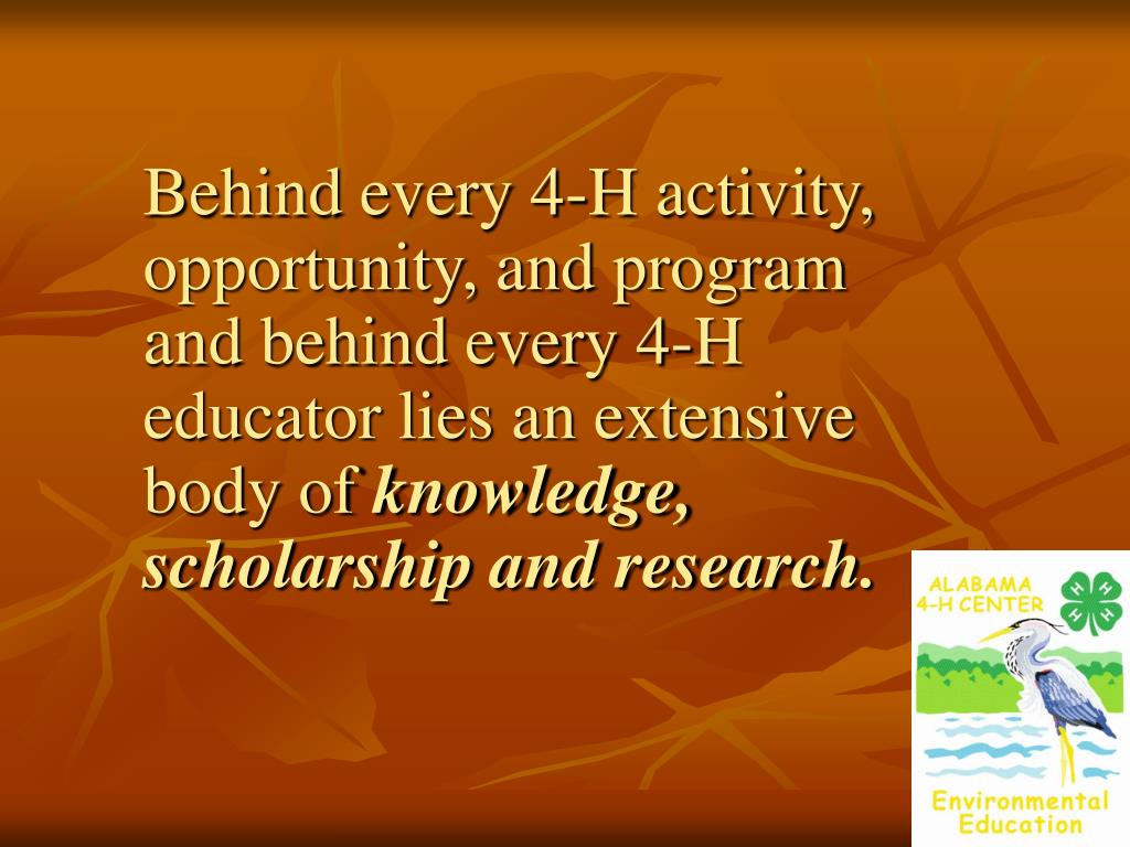 PPT Alabama 4H Center Environmental Field School Extension of