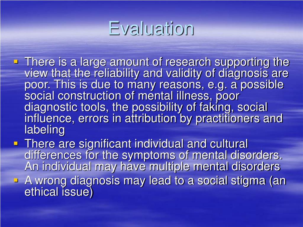 PPT Discuss the validity and reliability of diagnosis PowerPoint