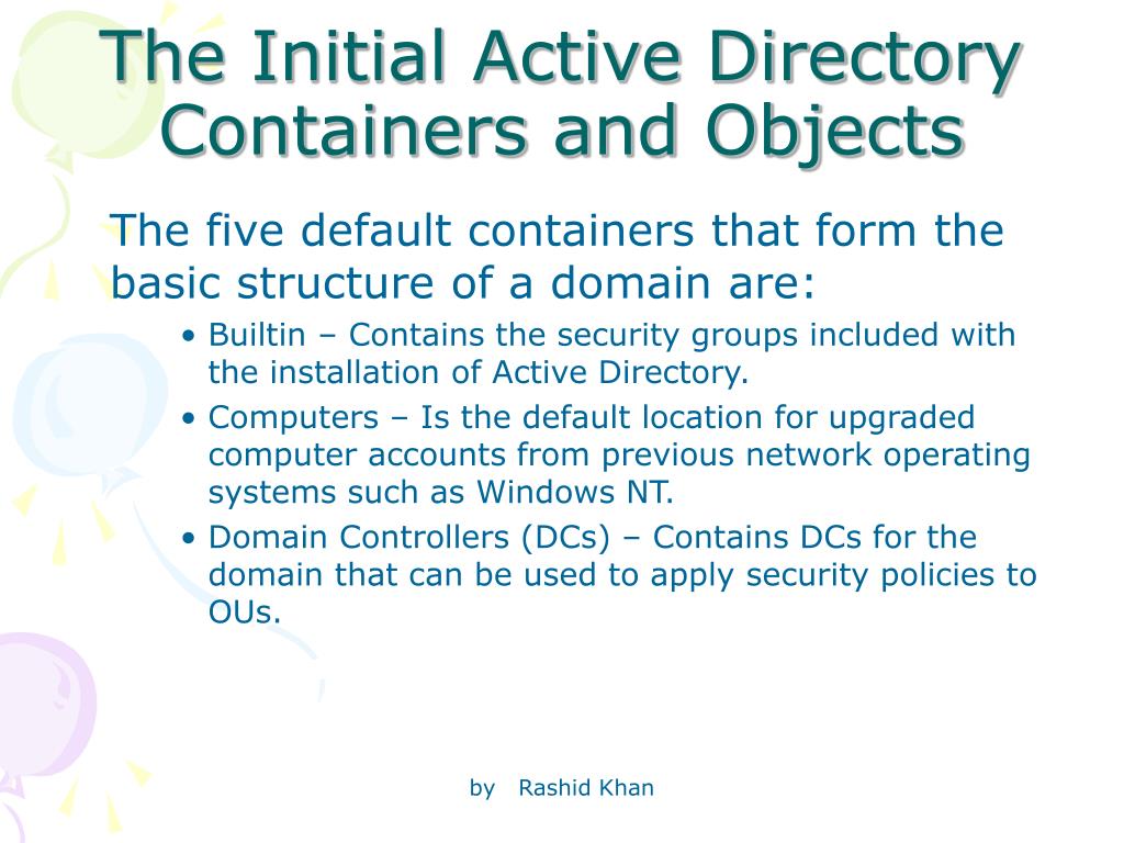 PPT Lesson 5Directory Assistance Administration Using Active