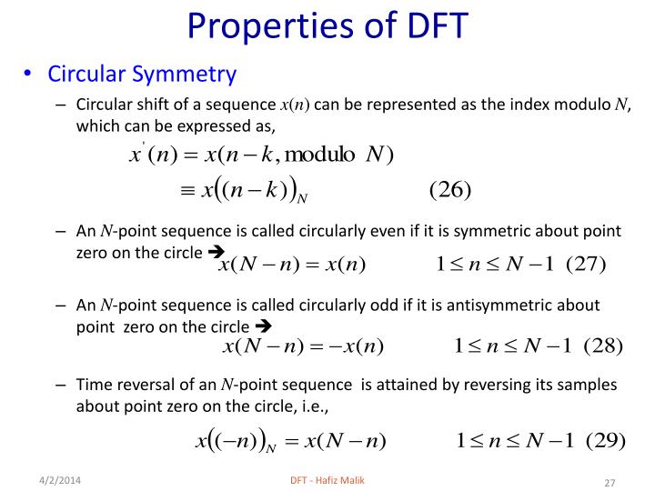 PPT Discrete Fourier Transform (DFT) PowerPoint Presentation ID639254