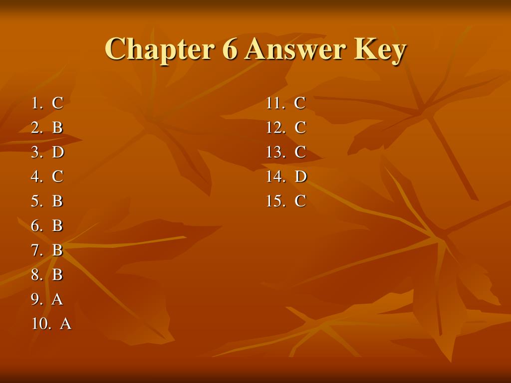 PPT - Chapter 6 Quiz PowerPoint Presentation, free download - ID:639820