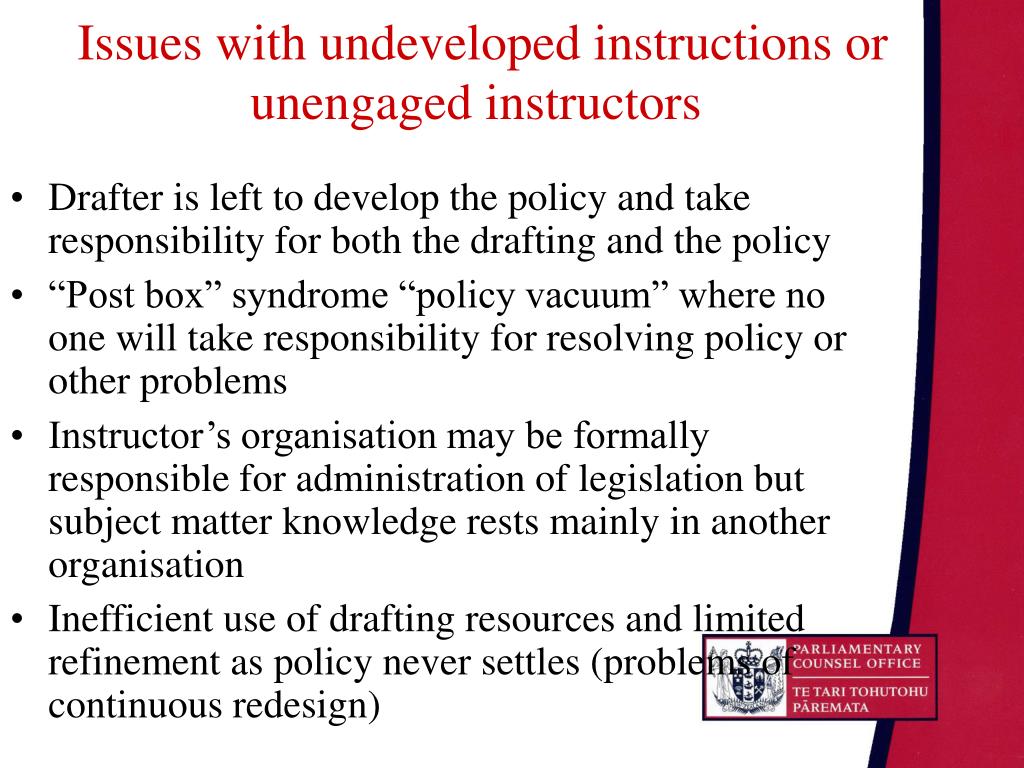PPT From policy to legislation A guide to legislative drafting