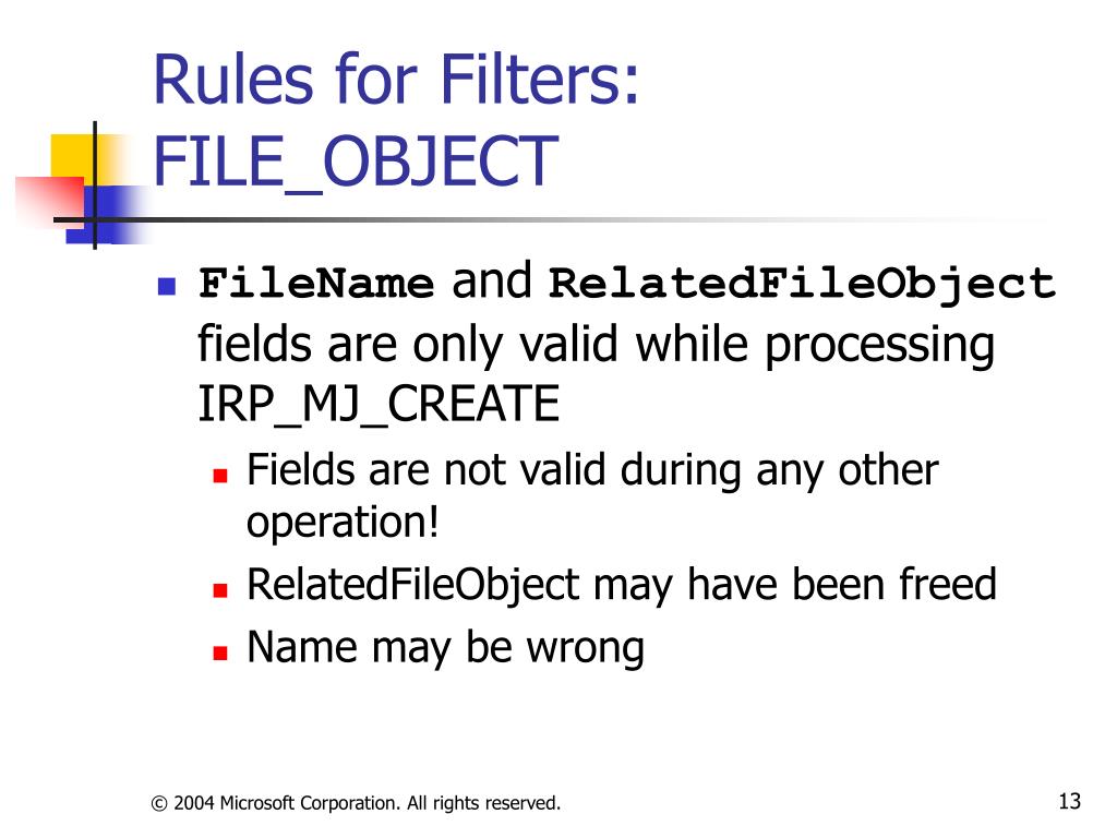 PPT Rules for Filters (both Legacy and Mini) PowerPoint Presentation ID640828