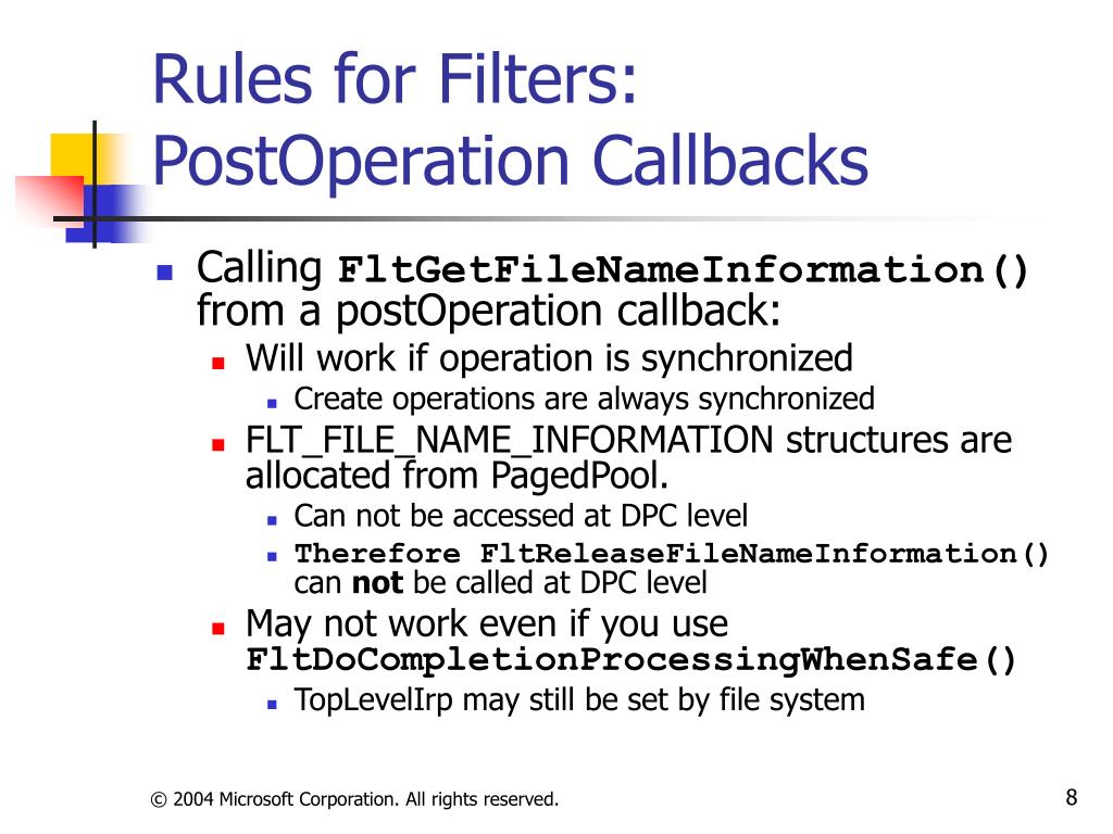 PPT Rules for Filters (both Legacy and Mini) PowerPoint Presentation