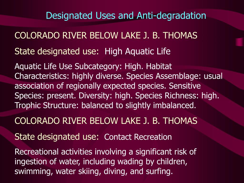 PPT Water Quality Regulation Traditional WQ Regulation under CWA