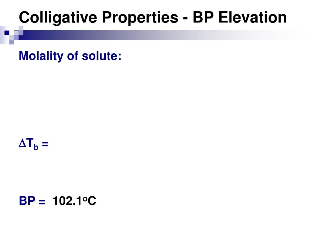 PPT Colligative Properties PowerPoint Presentation ID642999