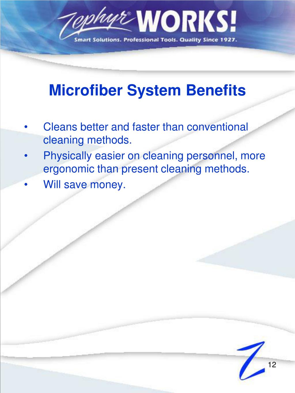 PPT Zephyr Manufacturing Company, Inc. Microfiber Performance