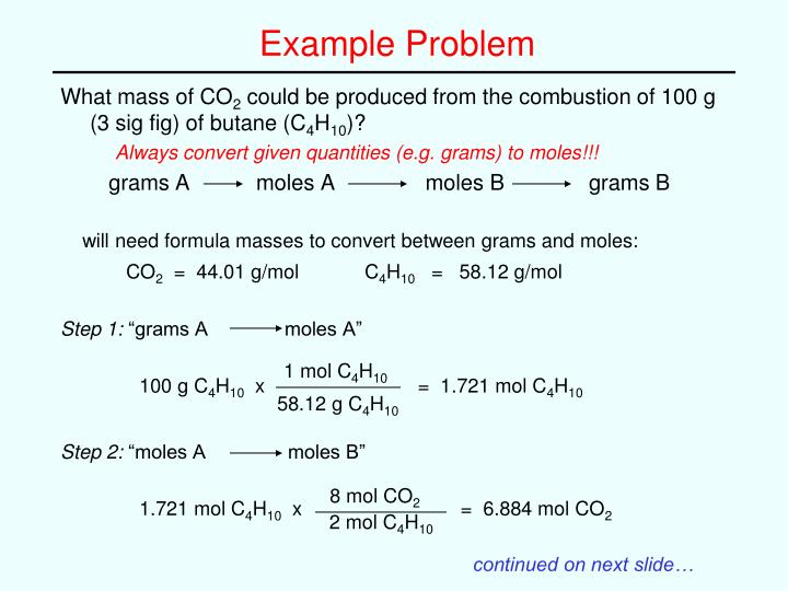 PPT Reaction Stoichiometry Mole Method Calculations PowerPoint