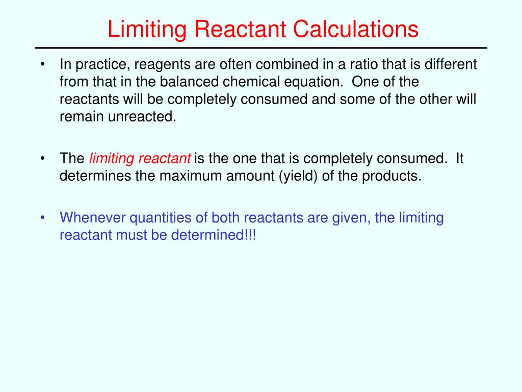 PPT Reaction Stoichiometry Mole Method Calculations PowerPoint