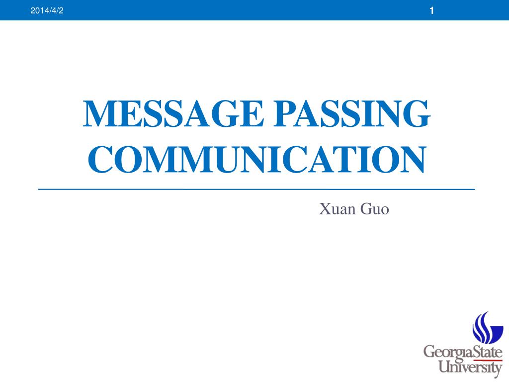 PPT Message Passing Communication PowerPoint Presentation, free