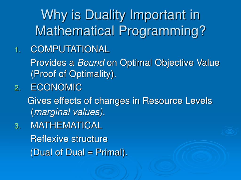 PPT SEARCHING FOR THE DUAL OF AN INTEGER PROGRAMME PowerPoint