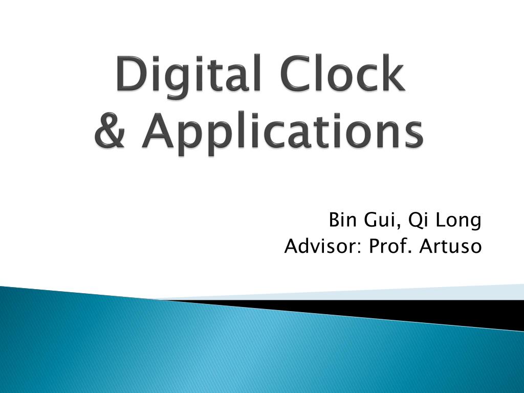 PPT Digital Clock & Applications PowerPoint Presentation, free download ID645801