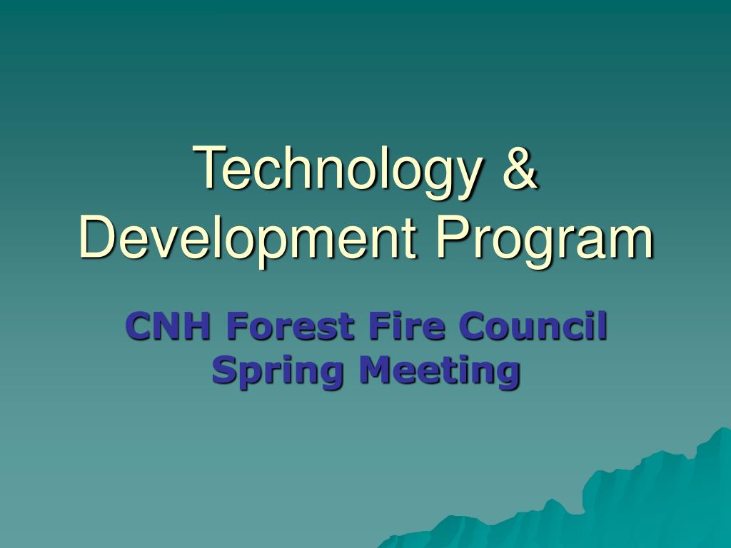 PPT Technology & Development Program PowerPoint Presentation ID646546