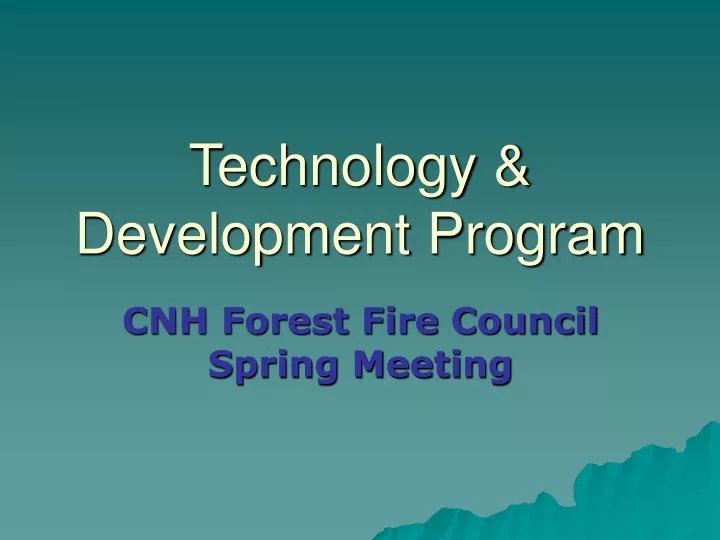 PPT Technology & Development Program PowerPoint Presentation, free