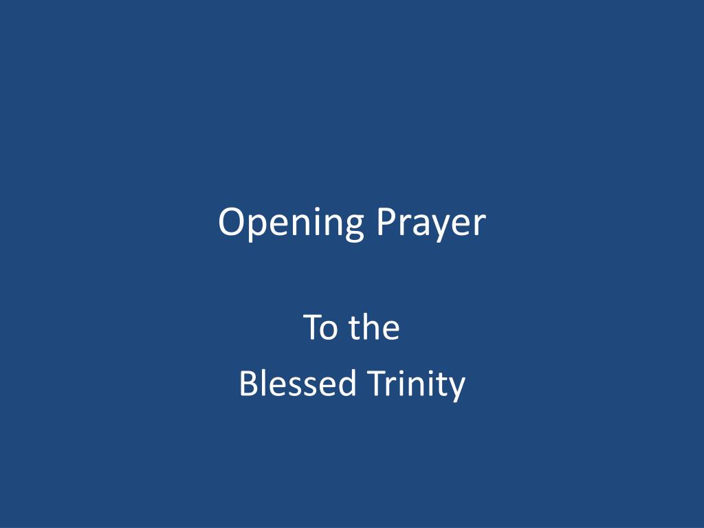 PPT Opening Prayer PowerPoint Presentation, free download ID647511