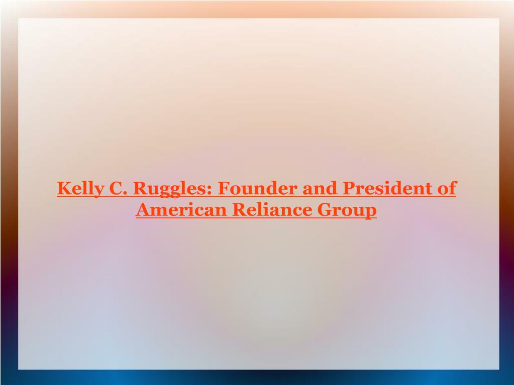 PPT Kelly C. Ruggles Financial Planner PowerPoint Presentation