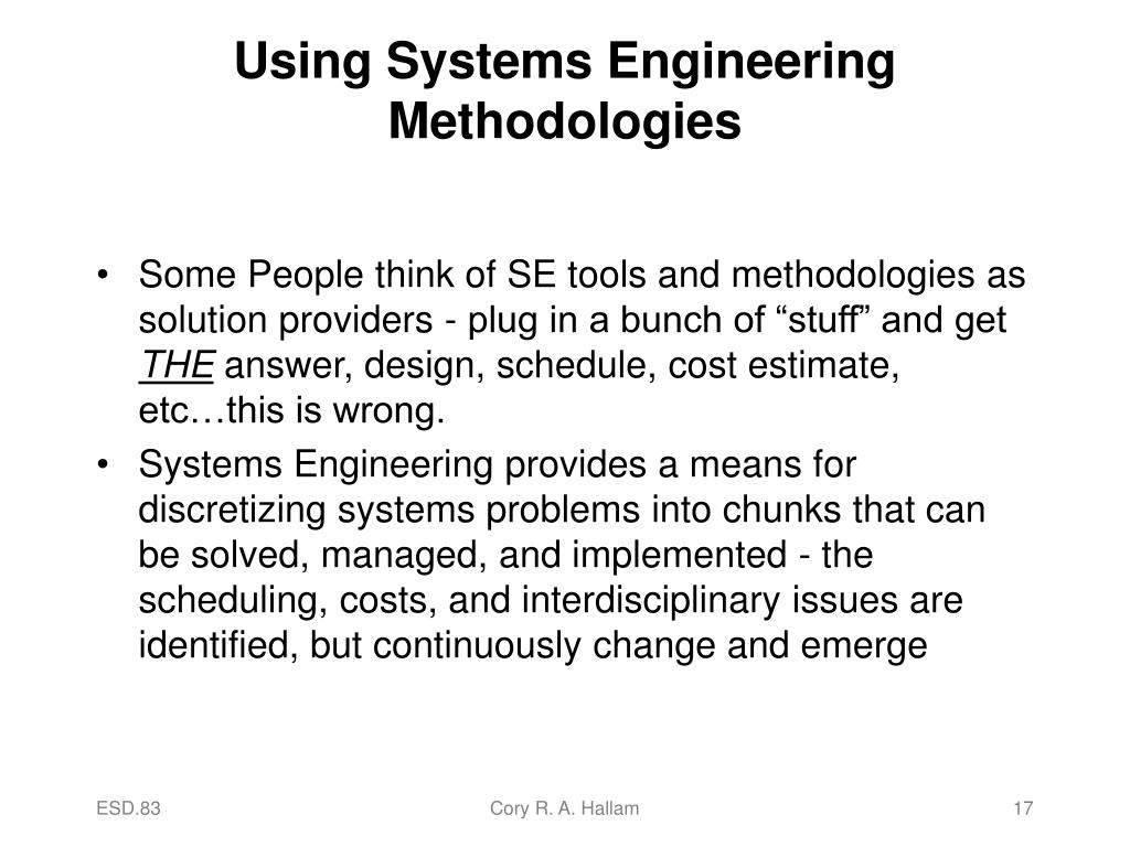 PPT An Introduction to Systems Engineering The Art of Managing