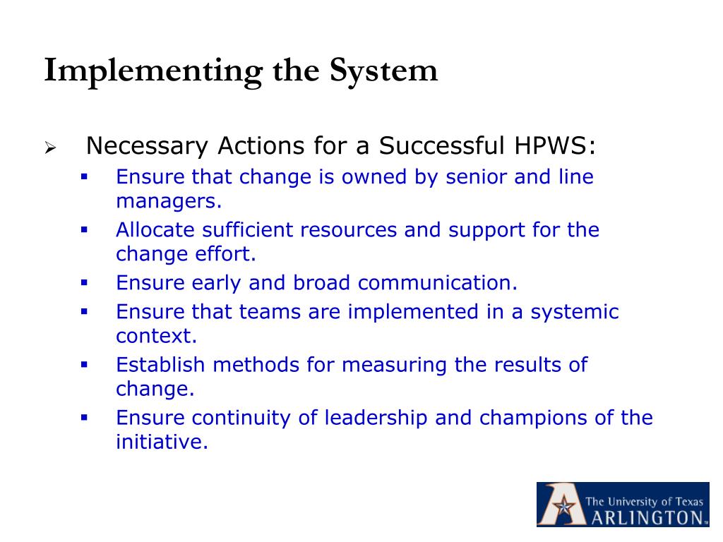 PPT High Performance Work Systems (HPWS) PowerPoint Presentation