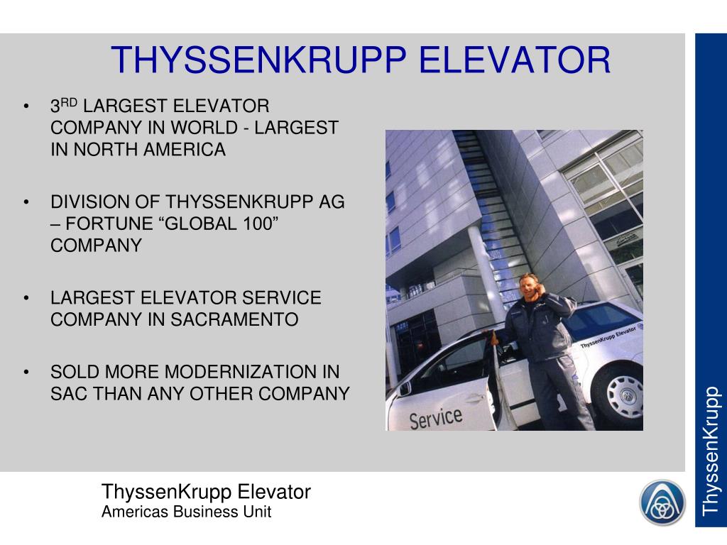 PPT THYSSENKRUPP ELEVATOR PowerPoint Presentation, free download ID