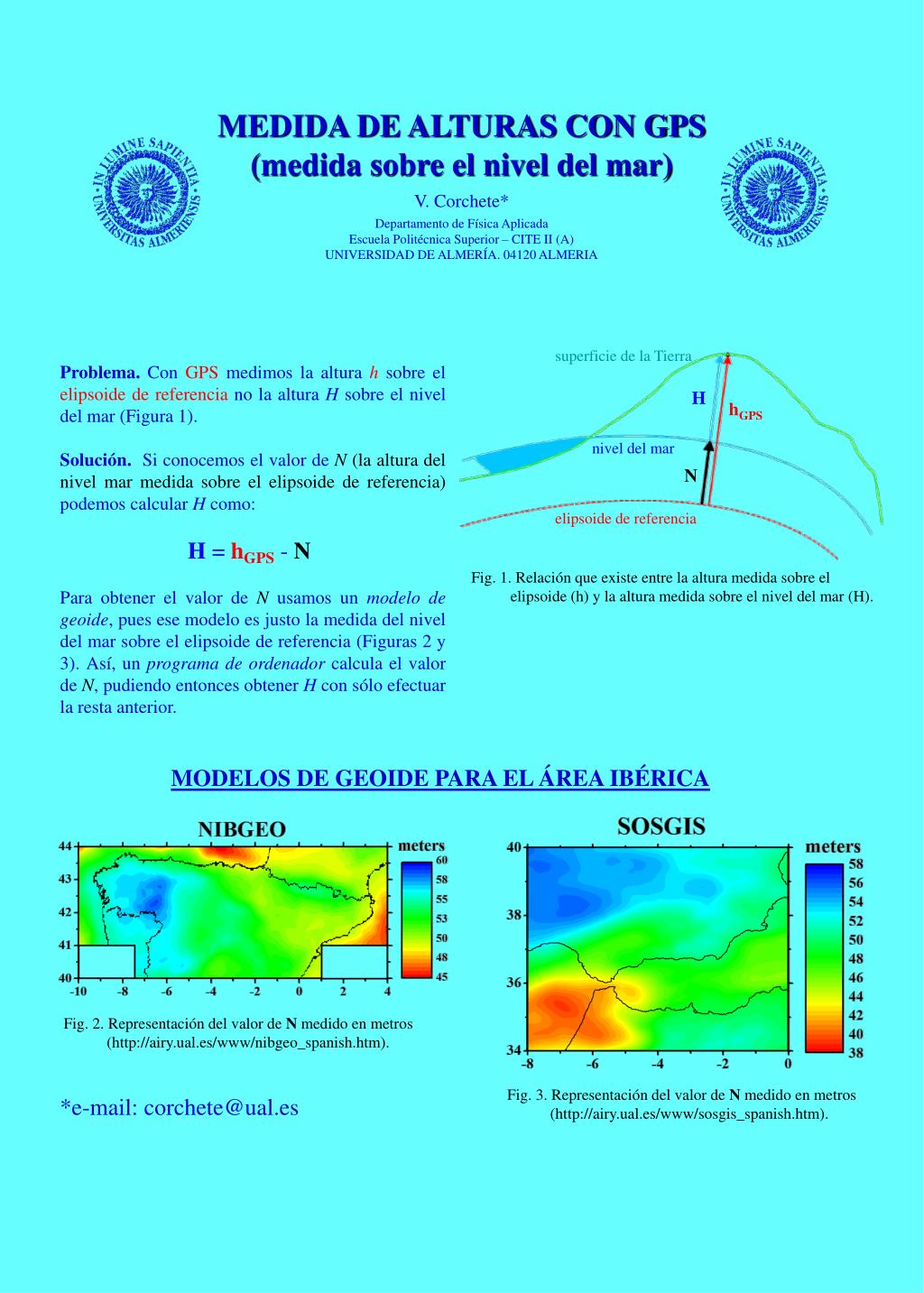 PPT MEDIDA DE ALTURAS CON GPS (medida sobre el nivel del mar) V