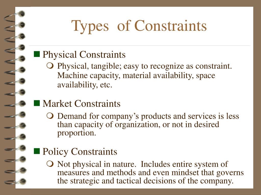 PPT The Theory of Constraints PowerPoint Presentation, free download