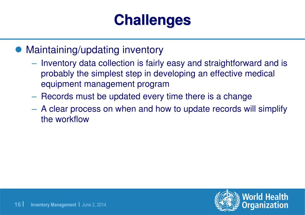 PPT Introduction to medical equipment inventory management PowerPoint