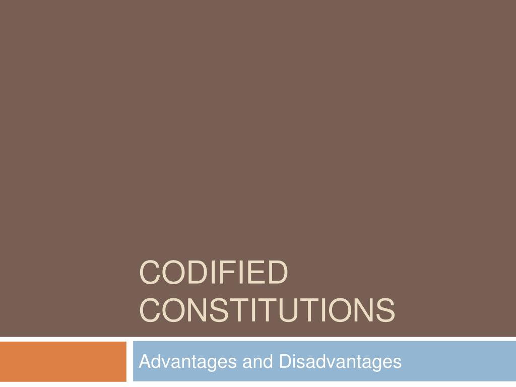 PPT Codified constitutions PowerPoint Presentation, free download