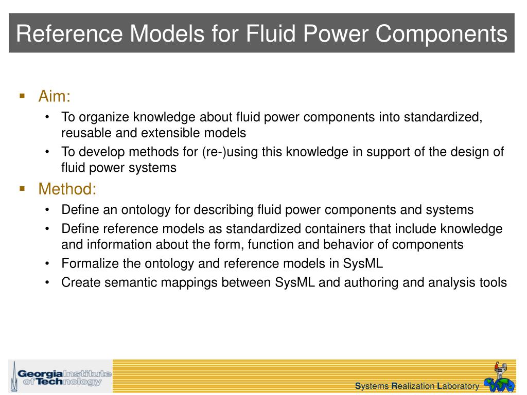 PPT SysMLbased Reference Models for Fluid Power Components