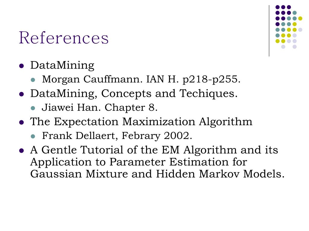 PPT EM Algorithm Expectation Maximazation Clustering Algorithm book